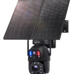 SECTEC smart ηλιακή κάμερα ST-598-6M-4G-20W-EU, 3MP dual lens, 20x zoom, 4G, SD, PTZ