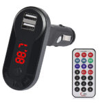Car FM Transmitter T26 με LCD οθόνη, USB, SD, μαύρο