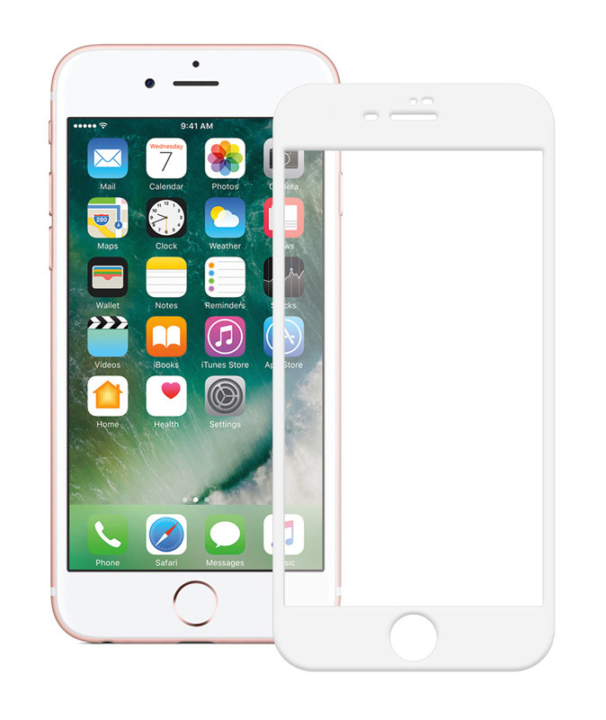 TGC-0232.jpg POWERTECH Tempered Glass 5D Full Glue TGC-0232 για iPhone 7 Plus, λευκό