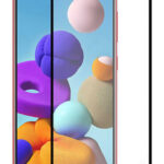 POWERTECH Tempered Glass 5D, full glue, για Samsung A21s & A21, μαύρο