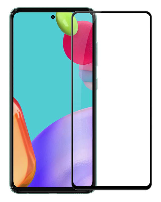 TGC-0525.jpg POWERTECH tempered glass 5D TGC-0525 για Samsung Galaxy A52 4G/5G, μαύρο