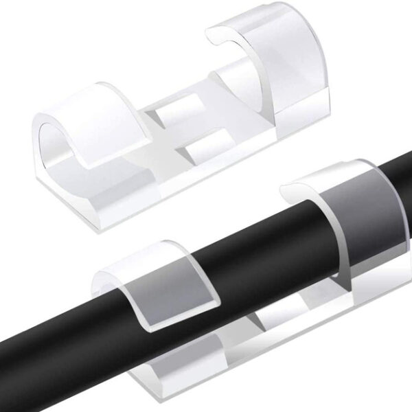 POWERTECH οργανωτής καλωδίων TIES-031, 3.3x1.3x1.2cm, διαφανές, 12τμχ