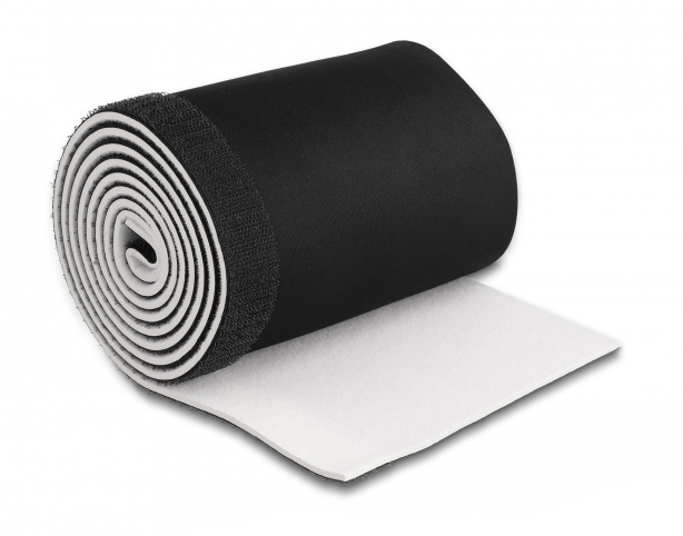 TIES-037.jpg Ταινία νεοπρενίου τύπου Velcro TIES-037, 13.5cm, 1.5m, μαύρη/λευκή