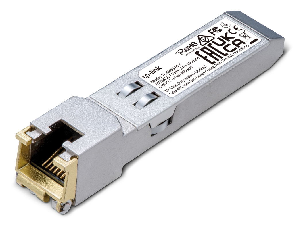 TL-SM5310-T.jpg TP-LINK 10G BASE-T RJ45 SFP+ Module TL-SM5310-T, έως 30m, Ver. 1.0
