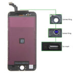 TIANMA High Copy LCD iPhone 6G Plus, Camera-Sensor ring, ear mesh, Black