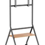 BRATECK βάση τηλεόρασης δαπέδου TTF13E-46FW, 37-86", έως 80kg, με ράφι & ροδάκια
