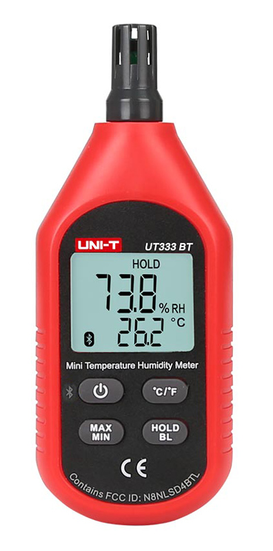 UT333BT.jpg UNI-T ψηφιακό θερμόμετρο & υγρασιόμετρο UT333BT, Bluetooth