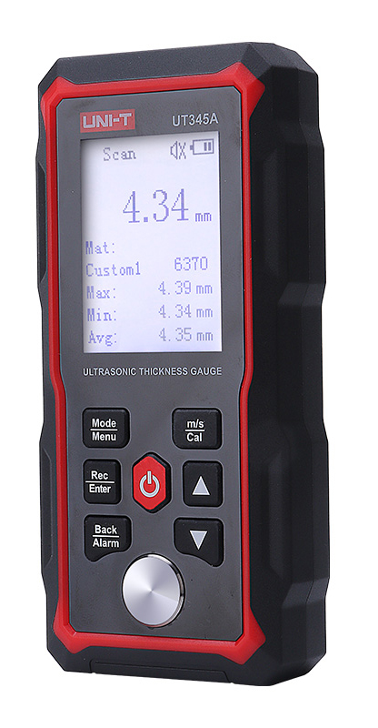 UT345A.jpg UNI-T ψηφιακός μετρητής πάχους υπερήχων UT345A, 2000mAh, mm/in