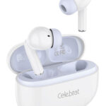 CELEBRAT earphones με θήκη φόρτισης W73, True Wireless, 13mm, 33/380mAh, λευκά