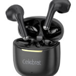 CELEBRAT earphones με θήκη φόρτισης W79, True Wireless, 13mm, 30/300mAh, μαύρα