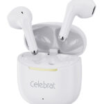 CELEBRAT earphones με θήκη φόρτισης W79, True Wireless, 13mm, 30/300mAh, λευκά