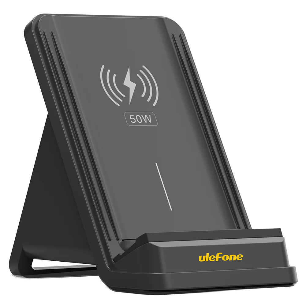 WCS01.jpg ULEFONE ασύρματος φορτιστής & βάση smartphone WCS01, 50W, μαύρος