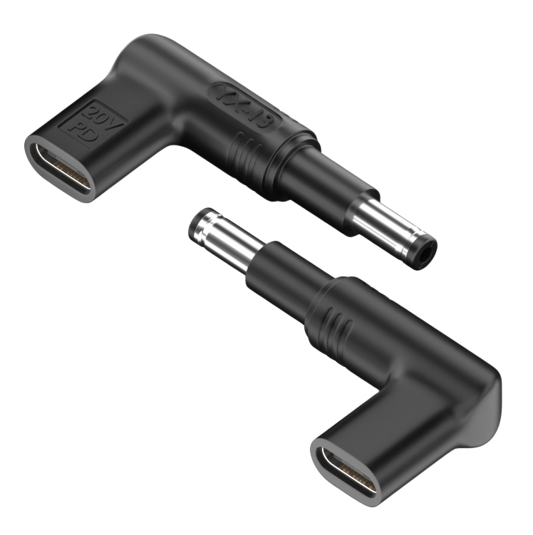 YX-13.jpg POWERTECH αντάπτορας τροφοδοσίας laptop YX-13, USB-C σε HP 4.8x1.7mm, μαύρος