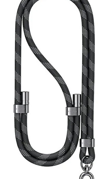 USAMS κορδόνι λαιμού για κινητά ZB316, 160cm, universal, μαύρο