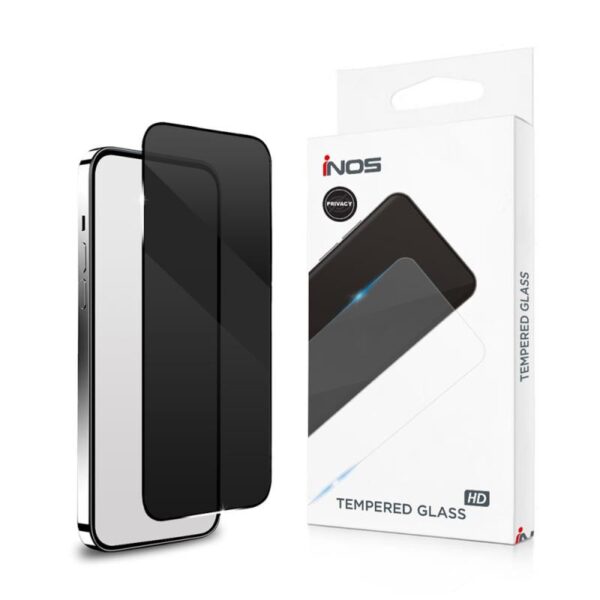 Tempered Glass Full Face Privacy inos 0.33mm Samsung S721 Galaxy S25 FE 5G Μαύρο
