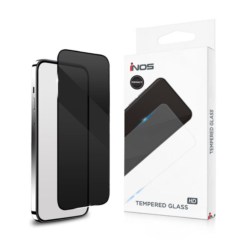 Tempered Glass Full Face Privacy inos 0.33mm Samsung S721 Galaxy S25 FE 5G Μαύρο