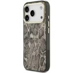 Θήκη TPU & PC Guess Apple iPhone 18 Pro/ 17 Pro MagSafe Python Pattern Καφέ