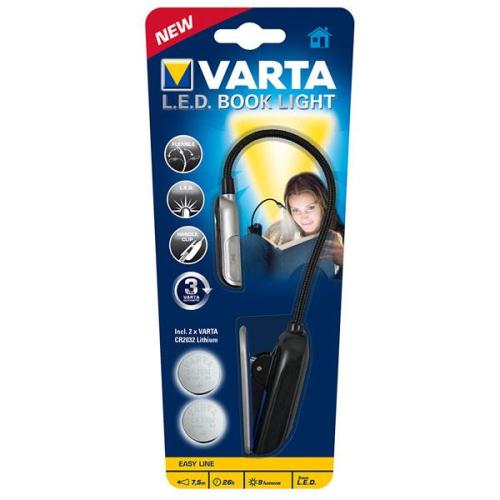 Φακός Varta Led Book Light με Μπαταρία CR2032 (2 τεμ.)