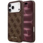 Θήκη TPU PC & Eco-Leather Guess Apple iPhone 18 Pro Max/ 17 Pro Max Hardcase Classic 4G Καφέ