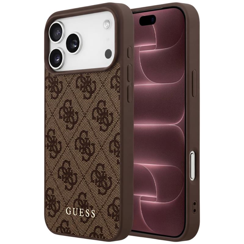 ce51437aebb84f829e09a049f39d4b6c_original.jpg Θήκη TPU PC & Eco-Leather Guess Apple iPhone 18 Pro Max/ 17 Pro Max Hardcase Classic 4G Καφέ