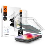 Tempered Glass Full Face Spigen Glas.tR EZ-FIT Privacy Apple iPhone Duo Μαύρο (2 τεμ.)