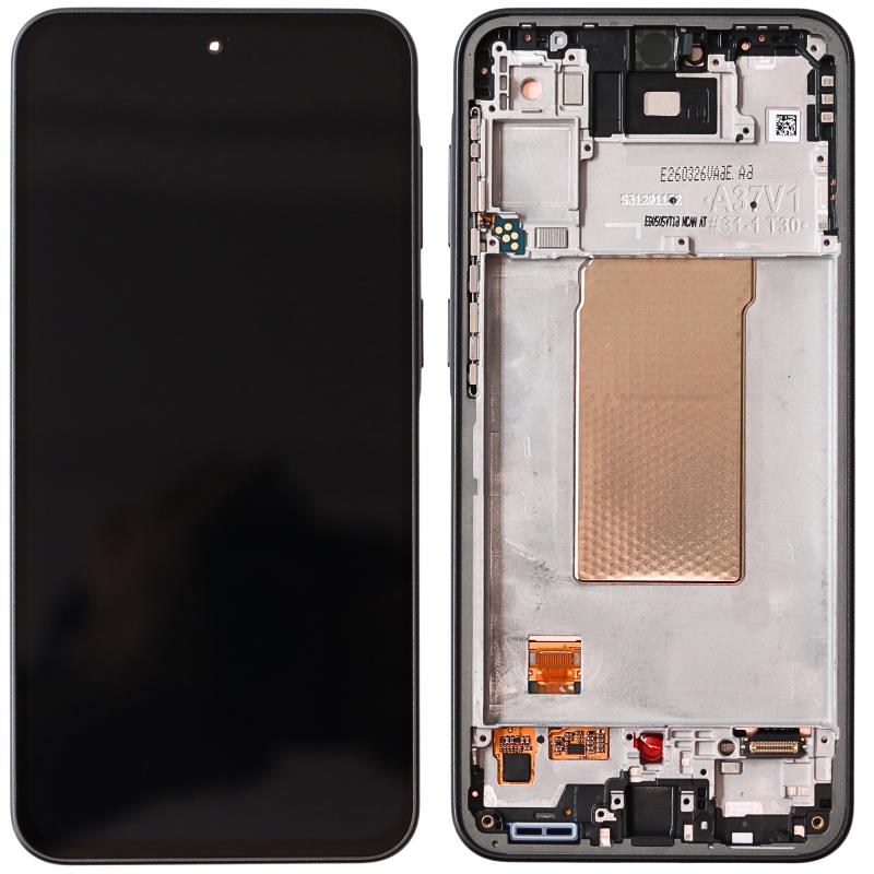 Οθόνη με Touch Screen & Μπροστινή Πρόσοψη Samsung A376 Galaxy A37 5G Γκρι (Original)