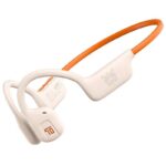 Στερεοφωνικό Ακουστικό Bluetooth Onikuma T37 TWS Neckband Λευκό-Πορτοκαλί