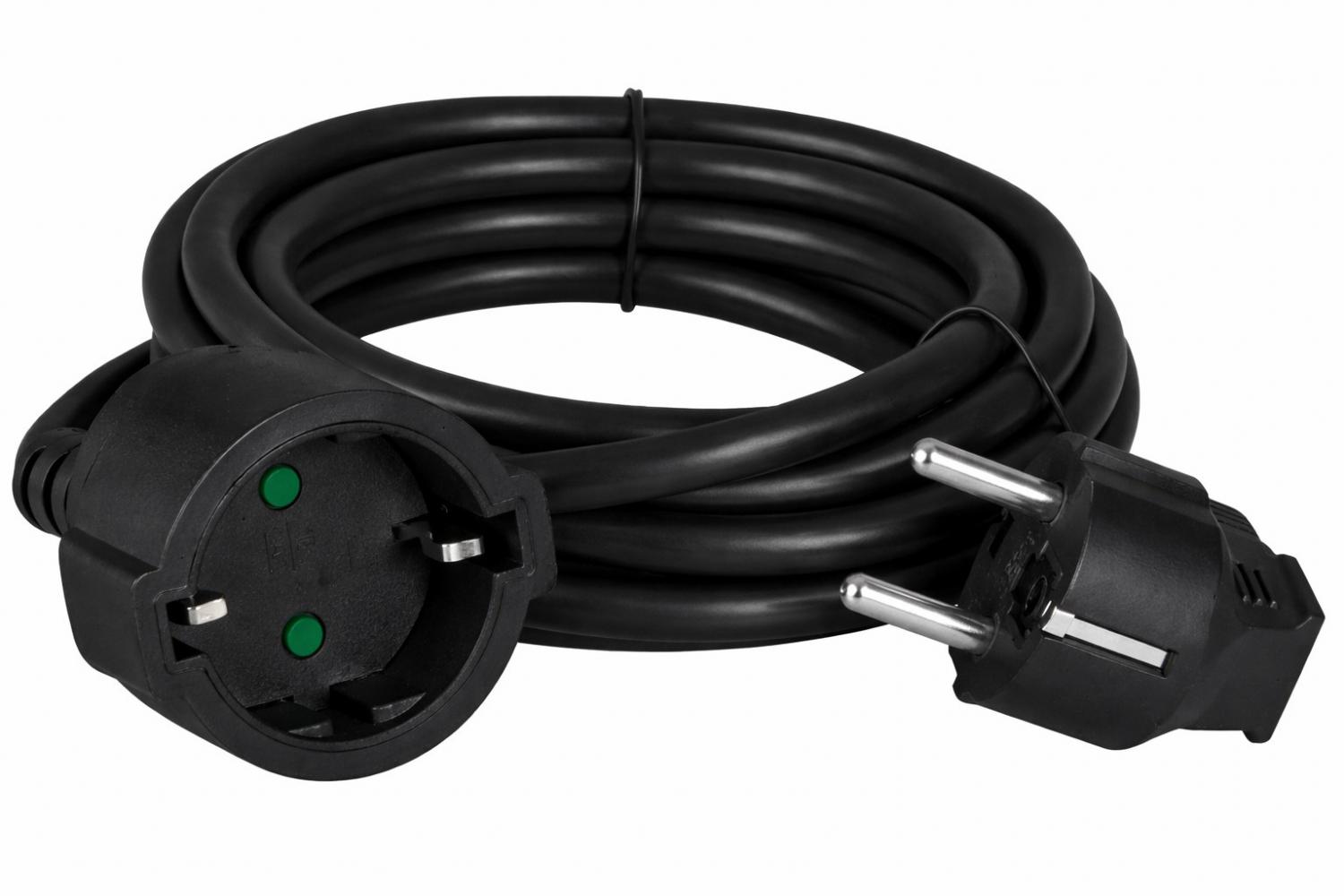 pt-1562.jpg POWERTECH μπαλαντέζα ρεύματος PT-1562, 1x schuko, 16A, 5m, μαύρη