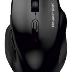 POWERTECH ασύρματο ποντίκι PT-1578, 2.4GHz & Bluetooth, έως 4000DPI, μαύρο