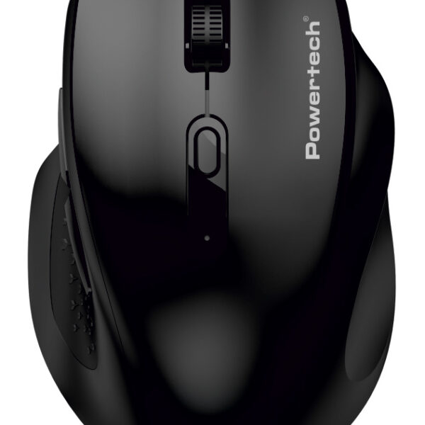 POWERTECH ασύρματο ποντίκι PT-1578, 2.4GHz & Bluetooth, έως 4000DPI, μαύρο