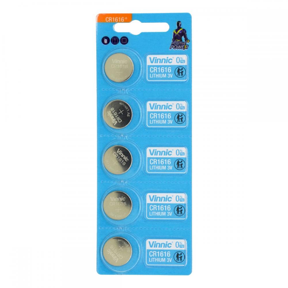 26815.jpg Buttoncell Vinnic CR1616 3V Τεμ. 5 με Διάτρητη Συσκευασία