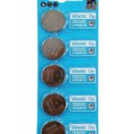 Buttoncell Vinnic CR2025 3V Τεμ. 5 με Διάτρητη Συσκευασία
