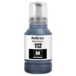 Μελάνι EPSON Συμβατό E112 C13T06C14A 127ml Σελίδες:7500 Black C13T06C14A για L11160, L15150, L15160, L15180, L6460, L6490, L6550, L6570