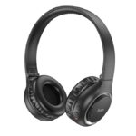 Wireless Ακουστικά Stereo Hoco W41 Charm V5.3 200mAh με υποδοχή Micro SD, AUX Μαύρα