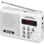 Φορητό Ραδιόφωνο FM/MW/SW με USB, Micro SD, MP3 3,5mm 2W Sencor SRD 215 W Λευκό