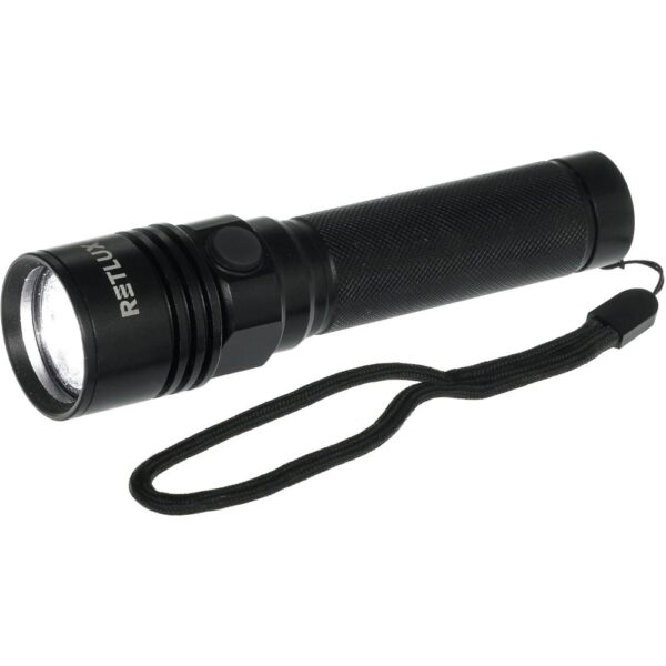 Επαναφορτιζόμενος Φακός Retlux RPL 400 240 Lumens Απόσταση Δέσμης: 100m Αυτονομία: 6h Βάρος: 84gr IPX4 Πλαστικός 2000mAh