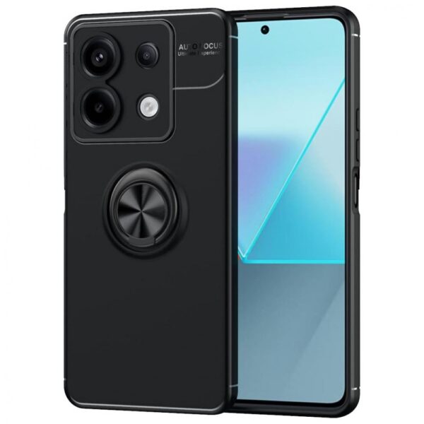 Θήκη Ancus AutoFocus Shock Proof με Ring Holder για Xiaomi Redmi Note 13 Pro 5G Redmi Note 14s Poco M6 Pro Μαύρη