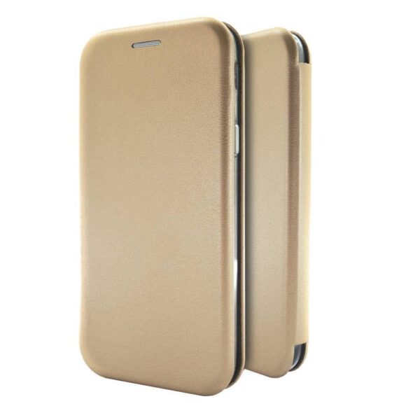 Θήκη Book Ancus Magnetic Curve για Samsung SM-A356B Galaxy A35 5G TPU Χρυσαφί