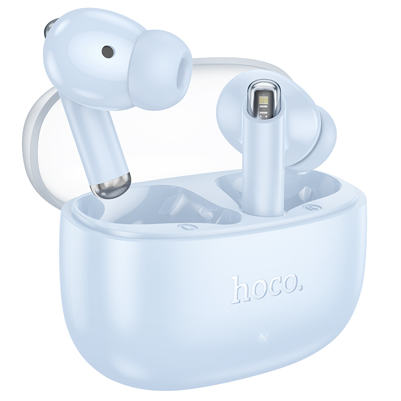 Wireless Hands Free Hoco EQ12 Rima TWS V5.3 350mAh 7 Ώρες Λειτουργίας με Πλήκτρο Ελέγχου και Συμβατό με Siri Μπλε