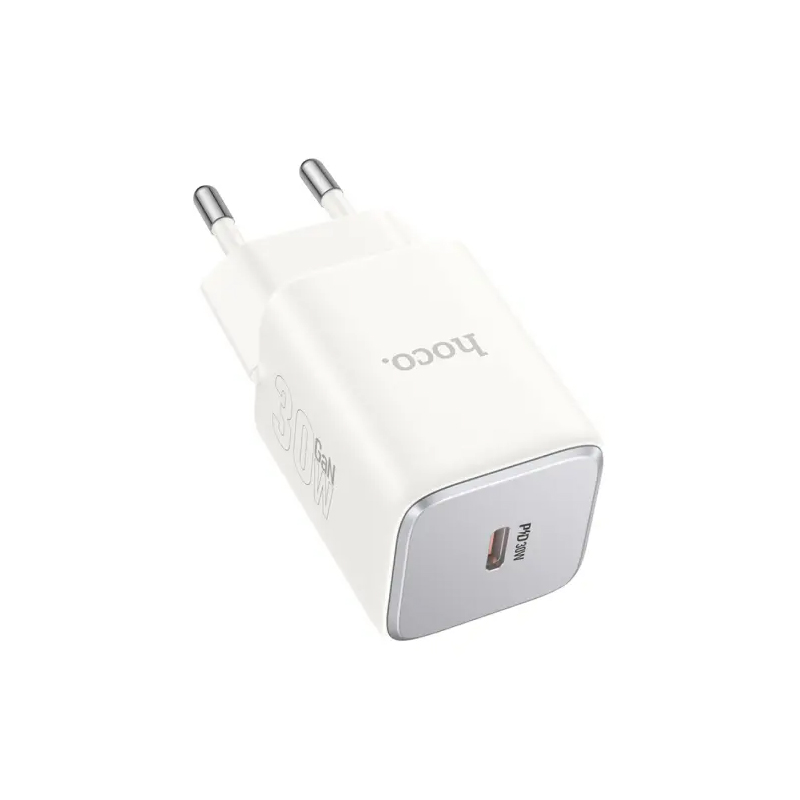 Φορτιστής Ταξιδίου Small Size Hoco N43 Vista με USB-C PD30W GaN Tech Λευκός