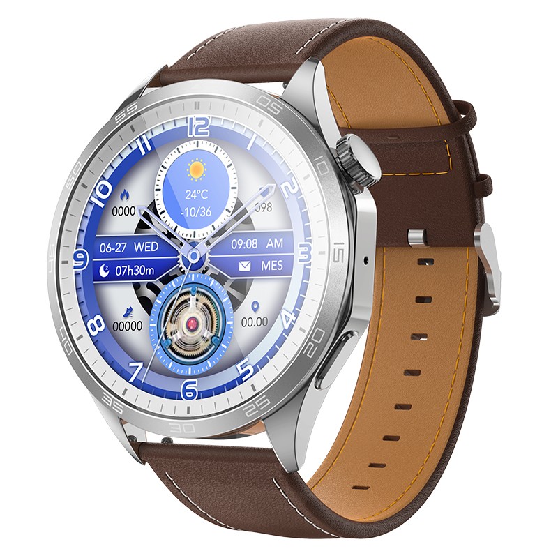 Smartwatch Hoco Y21 IP67 AMOLED Οθόνη 1.43" 230mAh με Δυνατότητα Κλήσεων Ασημί
