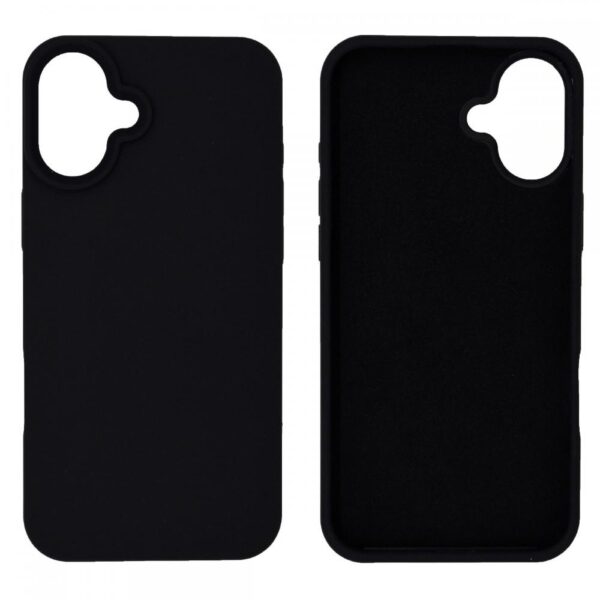 Θήκη Ancus Silicon Liquid για Apple iPhone 16 Plus Μαύρο