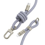 Καλώδιο Φόρτισης/Λουράκι Λαιμού Hoco GH7 USB-C to Lightning PD20W Braided Μπλε 1.8m