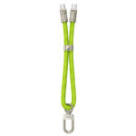 Καλώδιο Φόρτισης/Λουράκι Καρπού Hoco GH5 USB-C σε USB-C 60W 3A Braided Πράσινο 22cm