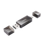 Αναγνώστης Κάρτας Μνήμης Hoco. DHD01 USB 2.0 και USB-C σε SD Κάρτα 480Mbps με 2TB Μέγιστη Χωρητικότητα Μαύρο