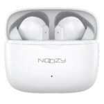 Wireless Hands Free Noozy BH55 V5.4 με ANC + ENC για Μείωση Εξωτερικού Θορύβου 30 ώρες Αναπαραγωγής 6 ώρες Ομιλίας Λευκό