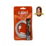 Καλώδιο Σύνδεσης και Φόρτισης Leki Orange Concept USB σε Lightning Λευκό 2m