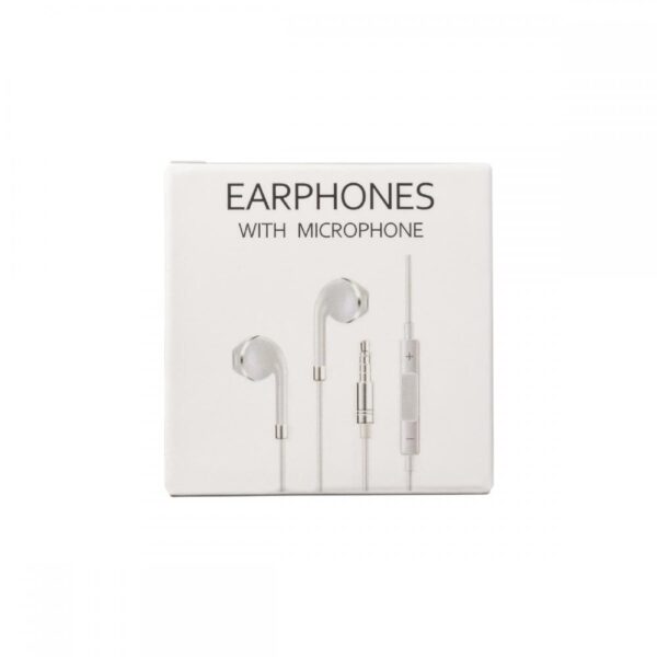 Hands Free Leki Orange Concept 3.5 mm Λευκά με Μικρόφωνο