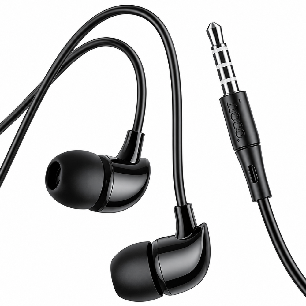 Hands Free Hoco. DM38 Believer Stereo 3.5mm με Μικρόφωνο 1.2m Μαύρα