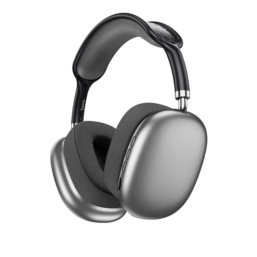 Wireless Ακουστικά Stereo Hoco. ESD15 Max Shadow v5.3 400mAh ANC με Μικρόφωνο και AUX Γκρι